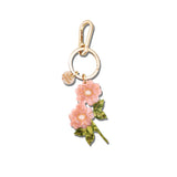 Hand-painted Wild Roses Bag Charm + Keychain