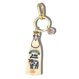 Hand-painted Milk Bag Charm + Keychain | Eco-Friendly