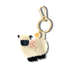 Hand-painted Sheep Bag Charm + Keychain | Eco-Friendly