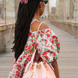 Hand-painted Tulip Seeds Bag Charm + Keychain | Eco-Friendly