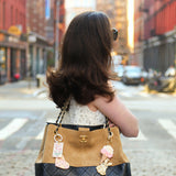 Hand-painted Tulip Seeds Bag Charm + Keychain | Eco-Friendly