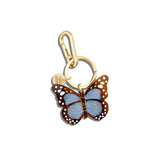 Hand-painted Boho Monarch Bag Charm + Keychain | Eco-Friendly
