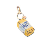 Hand-painted French Butter Bag Charm + Keychain | Eco-Friendly