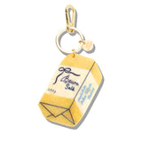 Hand-painted French Butter Bag Charm + Keychain | Eco-Friendly