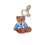 Hand-painted Cowboy Teddy Bag Charm + Keychain