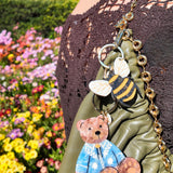 Hand-painted Cowboy Teddy Bag Charm + Keychain