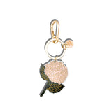 Hand-painted Hydrangea Bag Charm + Keychain | Eco-Friendly