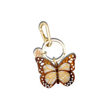 Hand-painted Boho Monarch Bag Charm + Keychain | Eco-Friendly