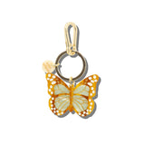 Hand-painted Boho Monarch Bag Charm + Keychain | Eco-Friendly