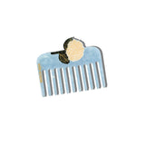 Hand-painted Hydrangea Pocket Comb | Eco-Friendly