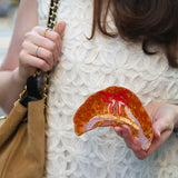 Hand-painted Croissant Heirloom Tray