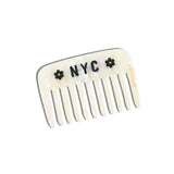Hand-painted NYC Mosaic Pocket Comb | Eco-Friendly