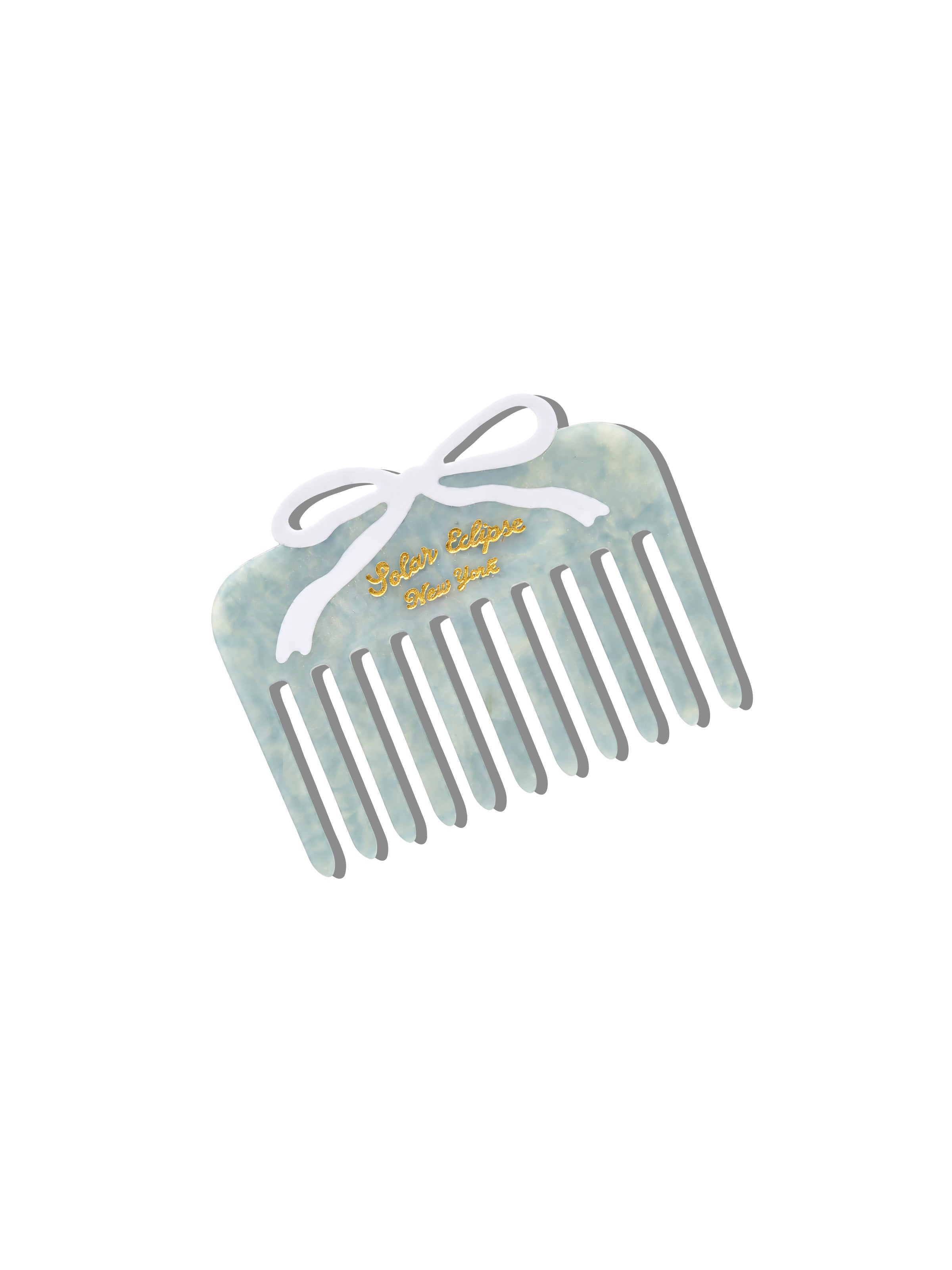 Hand-painted Vintage Bow Pocket Comb | Eco-Friendly