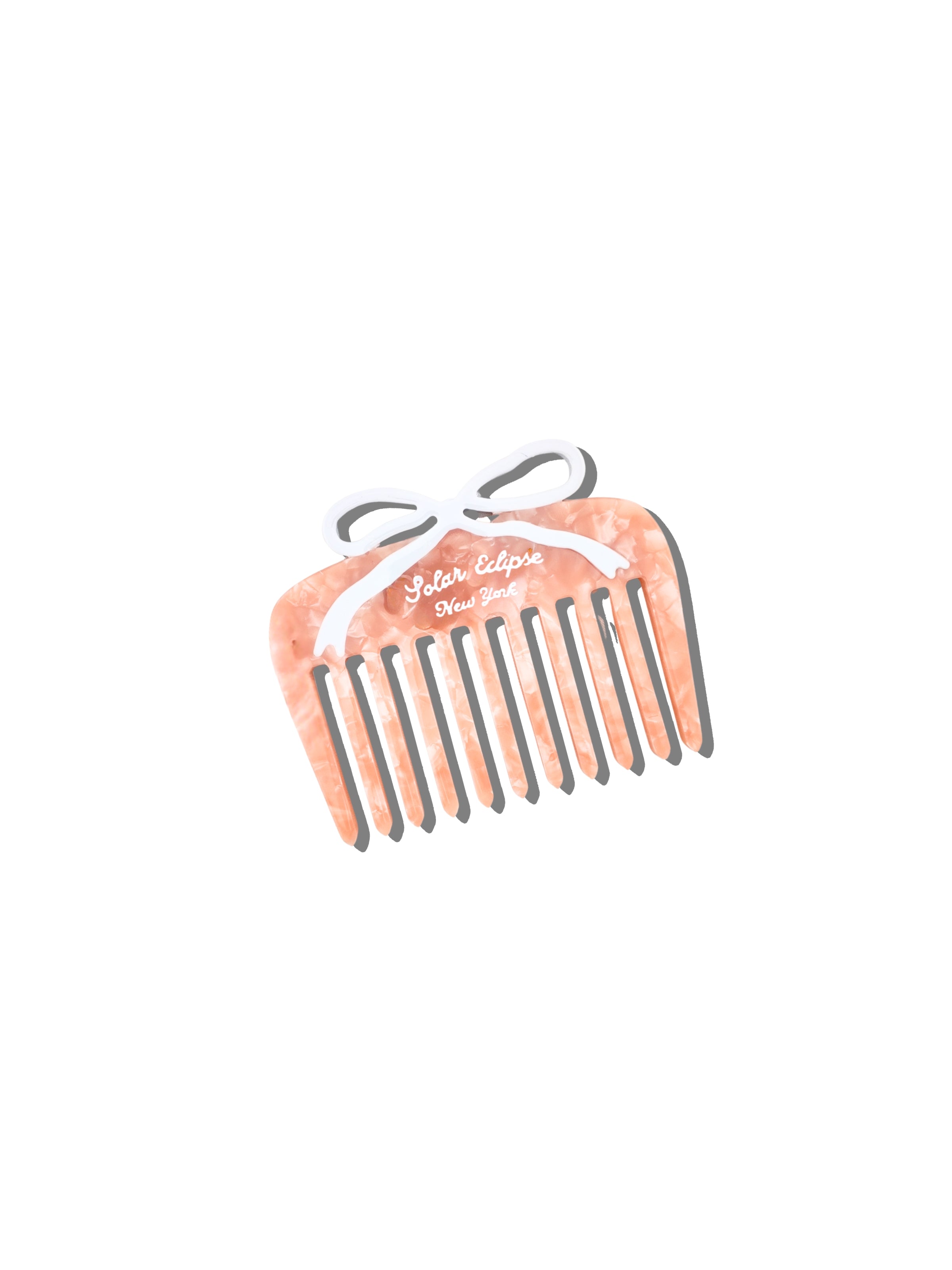 Hand-painted Vintage Bow Pocket Comb | Eco-Friendly