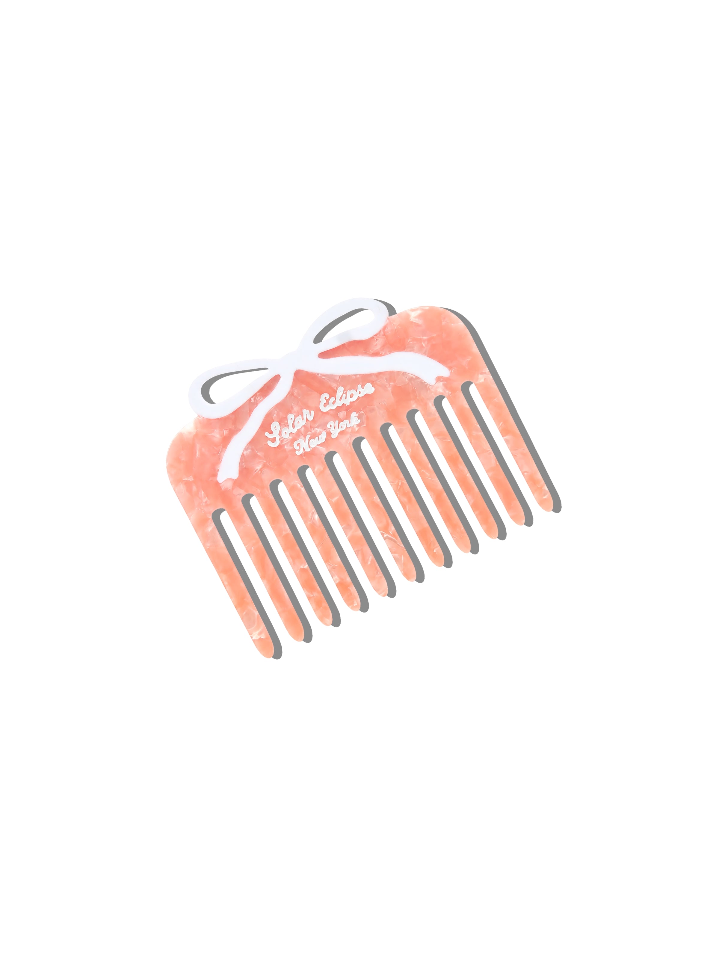 Hand-painted Vintage Bow Pocket Comb | Eco-Friendly