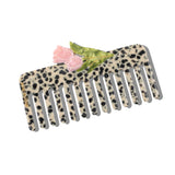 Hand-painted Vintage Tulips Detangling Wide Tooth Hair Comb | Eco-Friendly