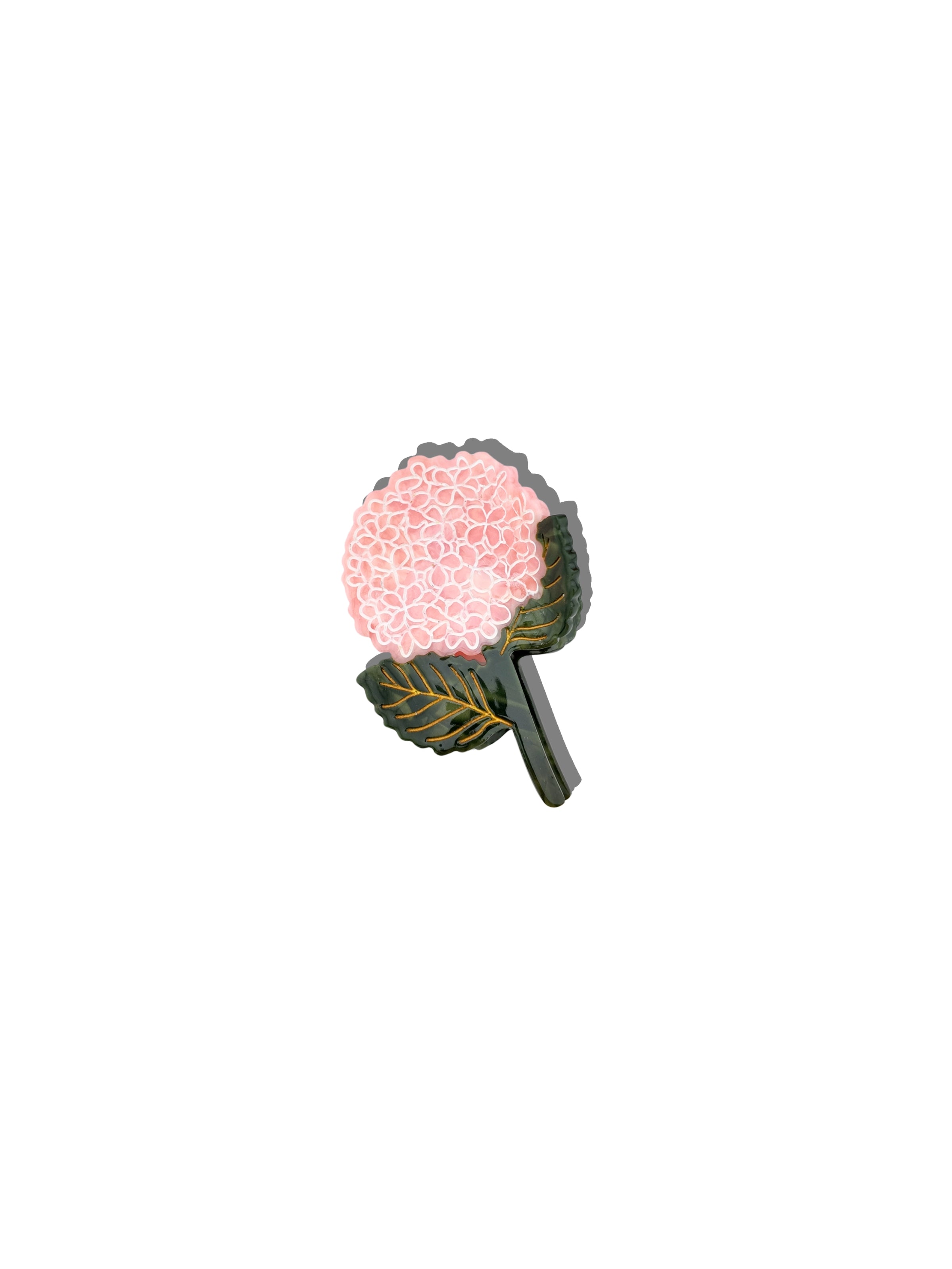 Hand-painted Hydrangea Claw Hair Clip | Eco-Friendly