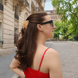 Hand-painted Citrus Slice Claw Hair Clip | Eco-Friendly