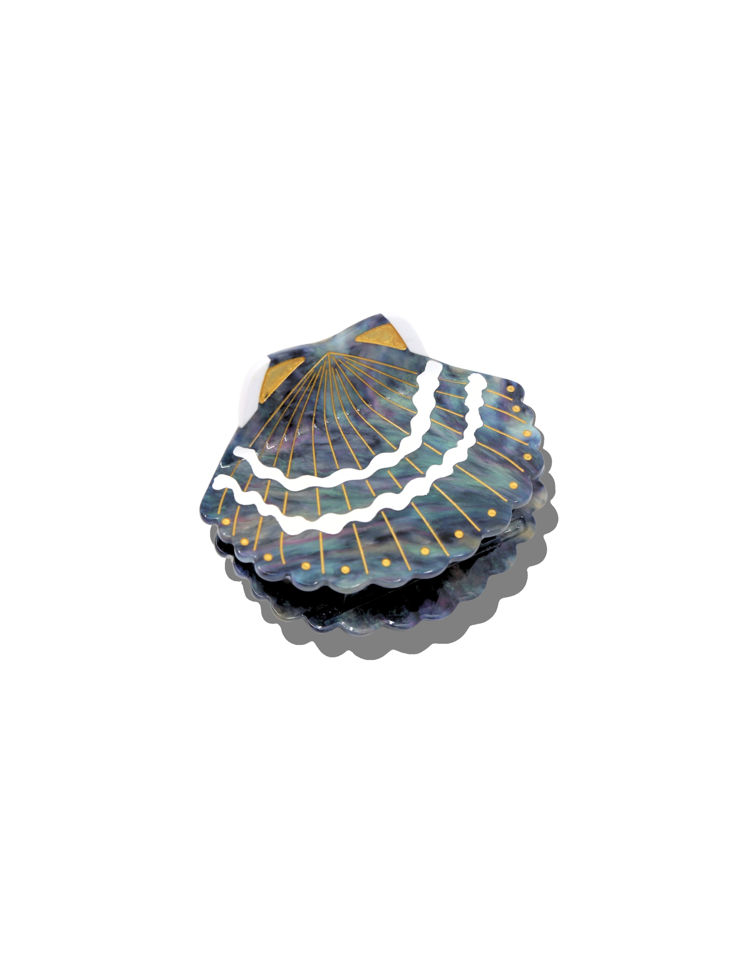 Hand-painted Seashell Claw Hair Clip | Eco-Friendly