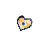 Hand-painted Coastal Lucky Eye Claw Hair Clip | Eco-Friendly