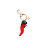 Hand-painted Basque Pepper Bag Charm + Keychain | Eco-Friendly