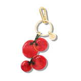 Hand-painted Cherry Tomatoes Bag Charm + Keychain | Eco-Friendly