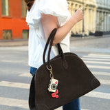 Hand-painted Cherry Tomatoes Bag Charm + Keychain | Eco-Friendly
