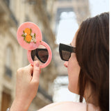 Hand-painted Orange Blossom Compact Mirror | Eco-Friendly