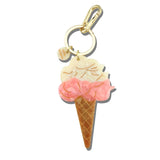Hand-painted Gelato Bag Charm + Keychain | Eco-Friendly