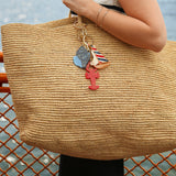 Hand-painted Sailboat Bag Charm + Keychain | Eco-Friendly