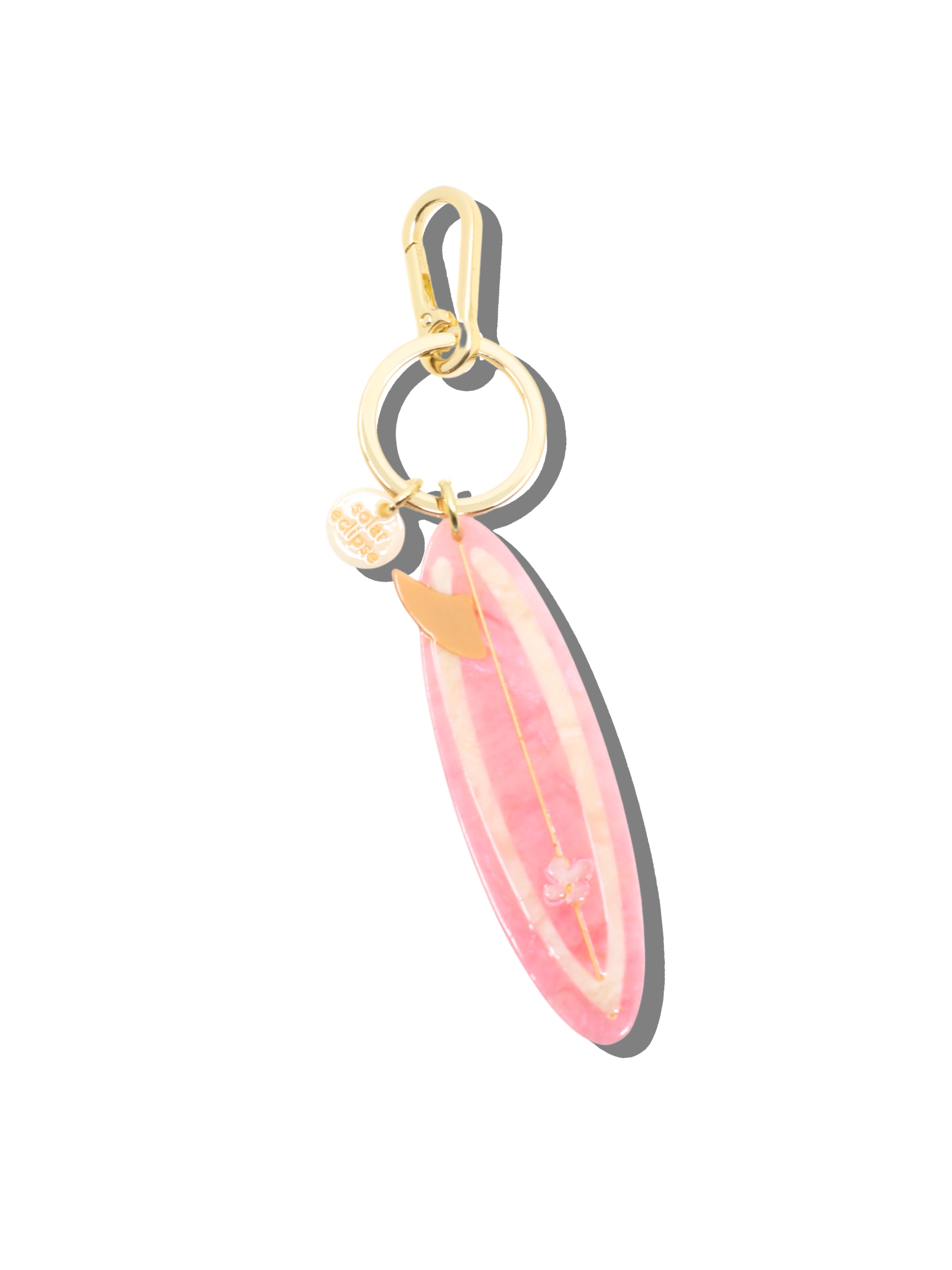 Hand-painted Surf Board Bag Charm + Keychain | Eco-Friendly