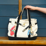 Hand-painted Surf Board Bag Charm + Keychain | Eco-Friendly
