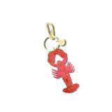 Hand-painted Lobster Bag Charm + Keychain | Eco-Friendly