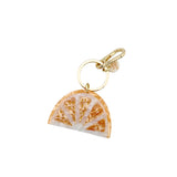 Hand-painted Citrus Slice Bag Charm + Keychain | Eco-Friendly