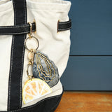 Hand-painted Citrus Slice Bag Charm + Keychain | Eco-Friendly