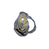 Hand-painted Oyster Compact Mirror | Eco-Friendly