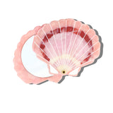 Hand-painted Sunset Seashell Compact Mirror | Eco-Friendly