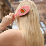 Hand-painted Orange Blossom Amazing Hair Day Brush | Eco-Friendly