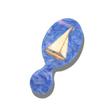 Hand-painted Sail Boat Handbag Hero Brush | Eco-Friendly