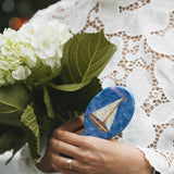 Hand-painted Sail Boat Handbag Hero Brush | Eco-Friendly