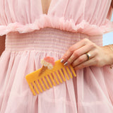 Hand-painted Gelato Detangling Wide Tooth Hair Comb | Eco-Friendly