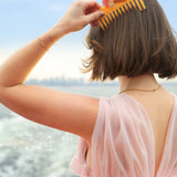 Hand-painted Gelato Detangling Wide Tooth Hair Comb | Eco-Friendly