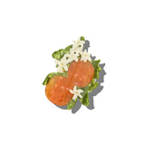 Hand-painted Orange Blossom Claw Hair Clip | Eco-Friendly