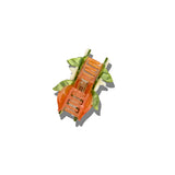 Hand-painted Orange Blossom Claw Hair Clip | Eco-Friendly