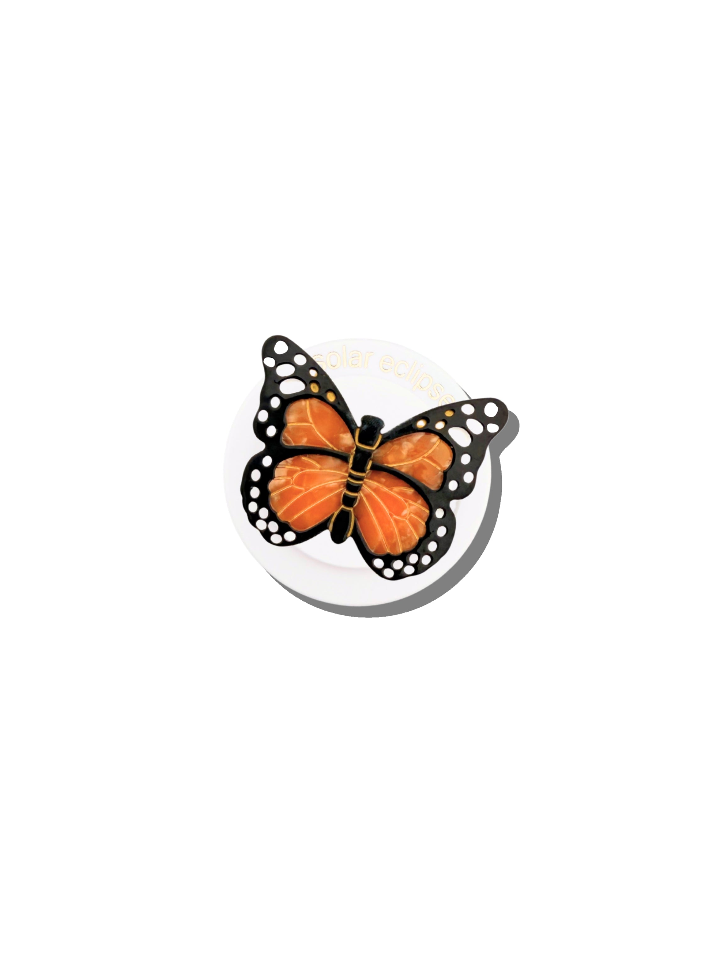 Hand-painted Monarch Butterfly GripCharm | Eco-Friendly