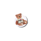 Hand-painted New York Teddy GripCharm | Eco-Friendly