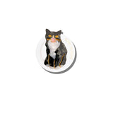 Hand-painted Tuxedo Cat GripCharm | Eco-Friendly