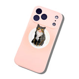 Hand-painted Tuxedo Cat GripCharm | Eco-Friendly