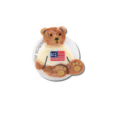 Hand-painted Americana Teddy GripCharm | Eco-Friendly