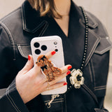 Hand-painted Coquette Puppy GripCharm | Eco-Friendly